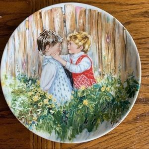 “Be My Friend” Vickers Plate My Memories Plate Vtg
